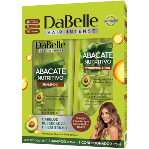 Kit Dabelle Abacate Nutritivo Shampoo 150ml + Condicionador 175ml