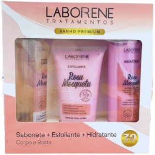 Kit de Banho Laborene Rosa Mosqueta Corpo e Rosto