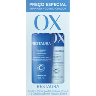 Kit de Cabelos Restaua Shampoo 375ml Condicionador 170ml