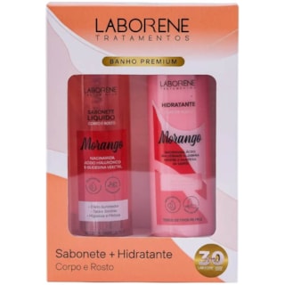 Kit de Higiêne Laborene Morango Corpo e Rosto
