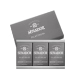 Kit de Sabonetes Senador Platinum em Barra 3 Unidades