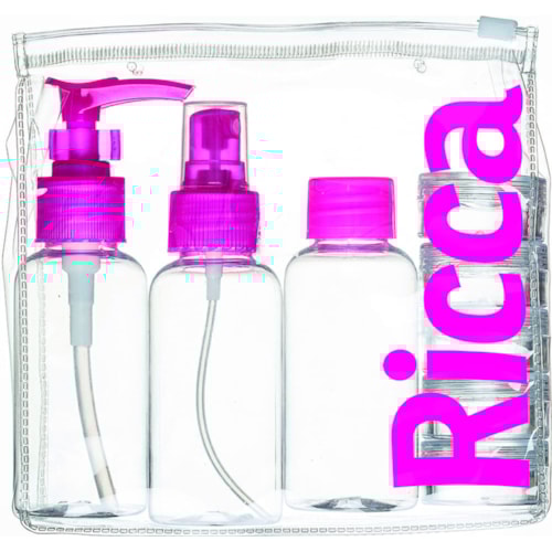Kit de Viagem Ricca Mandala Color Estojo Plástico 4 Mini Frascos 3311