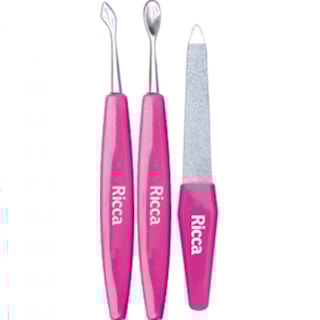 Kit Empurradores e Lima da Ricca Safira 717