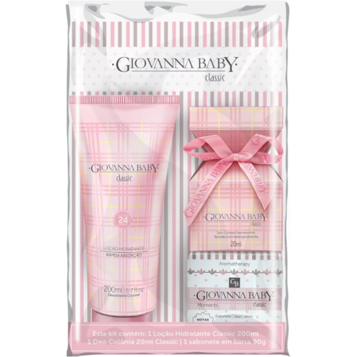 Kit Giovanna Baby Blue Loção Hidratante + Colônia + Sabonete