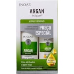 Kit Inoar Argan Shampoo e Condicionador Liso 500mlx250ml