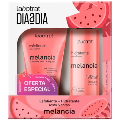 Kit Labotrat Melancia Esfoliante 150g + Hidratante 190ml