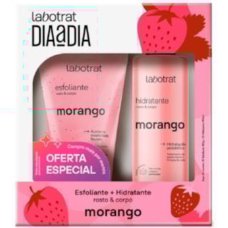 Kit Labotrat Morango Esfoliante 150g + Hidratante 190ml