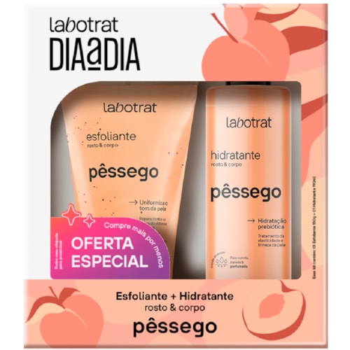 Kit Labotrat Pêssego Esfoliante 150g + Hidratante 190ml