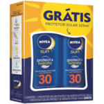 Kit Nivea Sun Protect&Hidrata FPS30 Protetor Solar 200ml + 125ml Gráti