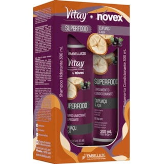 Kit Novex Cupuaçu e Açaí Shampoo + Condicionador 300ml
