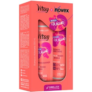 Kit Novex Infusão de Colágeno Shampoo + Condicionador 300ml