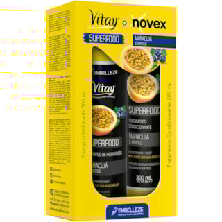 Kit Novex Maracujá e Mirtilo Shampoo + Condicionador 300ml