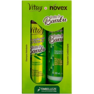 Kit Novex Shampoo e Condicionador Broto de Bambu 300ml
