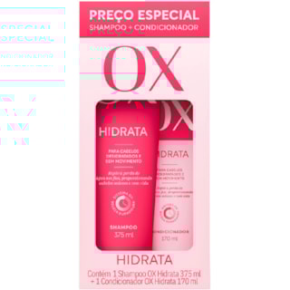 Kit Ox Hidrata Shampoo 375ml + Condicionador 170 ml