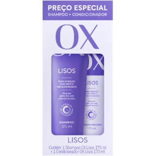 Kit Ox Lisos Shampoo 375ml + Condicionador 170 ml
