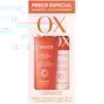 Kit Ox Longos Shampoo 375ml + Condicionador 170 ml