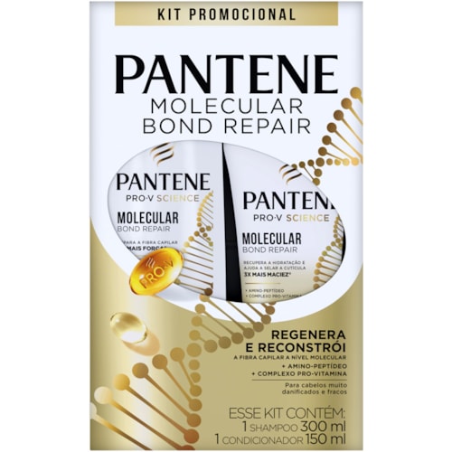 Kit Pantene Shampoo 300ml + Condicionador 150ml Molecular