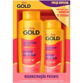 Kit para Cabelos Niely Gold Reconstrução Potente