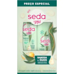 Kit Para Cabelos Seda Babosa e Óleos Shampoo 300ml+Condicionador 190ml