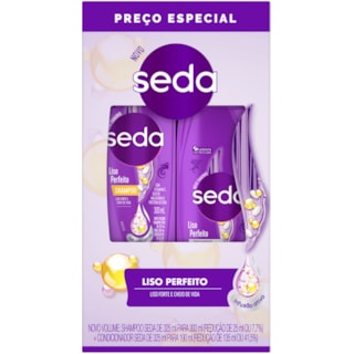 Kit Para Cabelos Seda Liso Perfeito Shampoo e Condicionador