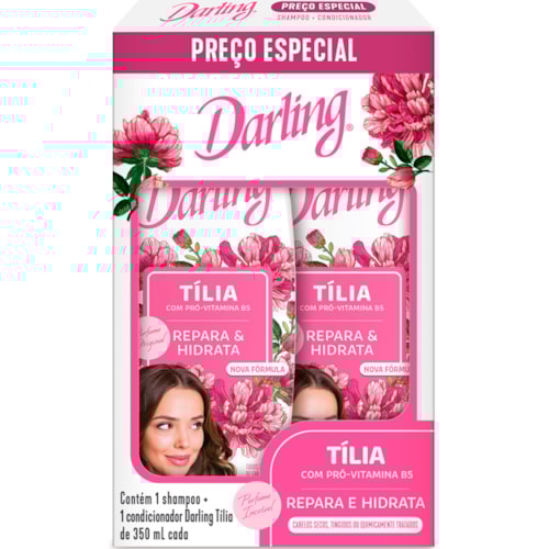 Kit Para Cabelos Shampoo + Condicionador Tília 350ml