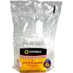 Kit Pote e Tampa Copobras Retangular 250ml 20Un