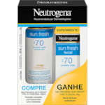 Kit Protetor Solar Neutrogena Corporal e Facial FPS70