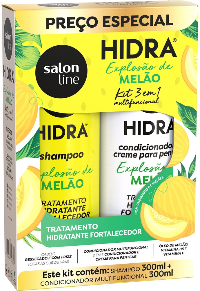 メ*ル様 HIGH LINE スキンケアセット No.1 No.2 No.3 Kit Salon Line Hidra Explosão de Melão Sh + Cond 300ml - Destro