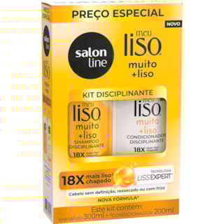 Kit Salon Line Meu Liso Disciplinante Sh 300ml + Cond 200ml