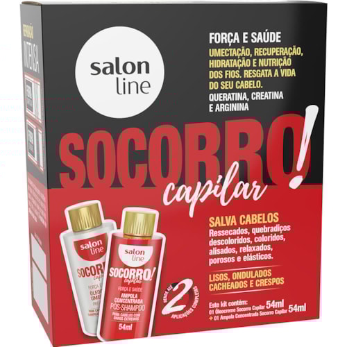 Kit Salon Line Socorro Capilar 54ml