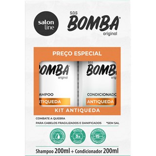 Kit Salon Line SOS Bomba Antiqueda Shampoo + Condicionador 200ml