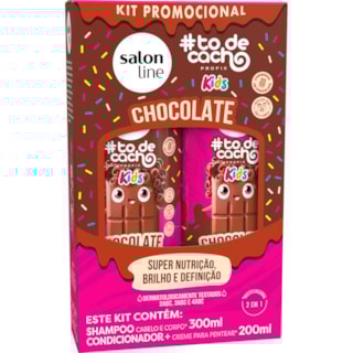 Kit Salon Line #todecacho Kids Chocolate Sh 300ml + Cond 200ml