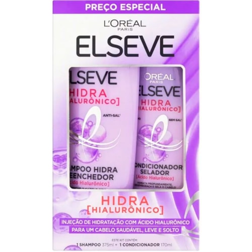 Kit Shampoo 375ml + Condicionador 170ml Hidrahialurônico