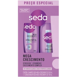 Kit Shampoo + Condicionador Seda Mega Crescimento