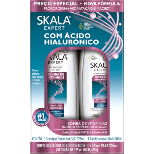 Kit Shampoo + Condicionador Skala Ácido Hialurönico 200ml