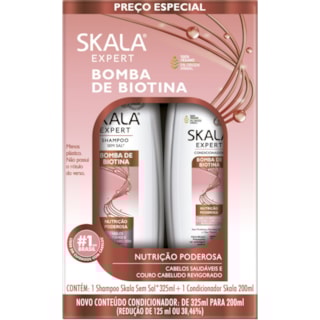 Kit Shampoo + Condicionador Skala Bomba de Biotina 200ml