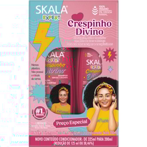 Kit Shampoo + Condicionador Skala Crespinho Divino 200ml