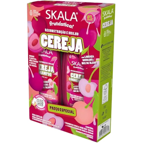 Kit Shampoo+Condicionador Skala Frutástica Cereja 325ml