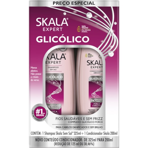 Kit Shampoo + Condicionador Skala Glic[olico 200ml