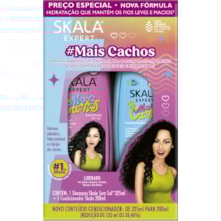 Kit Shampoo + Condicionador Skala #MaisCachos 200ml