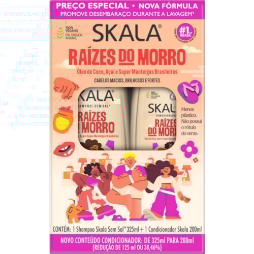 Kit Shampoo + Condicionador Skala Raízes do Morro 200ml