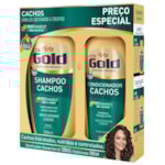 Kit Shampoo e Condicionador Niely Gold Cachos