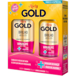 Kit Shampoo e Condicionador Niely Gold Mega Brilho