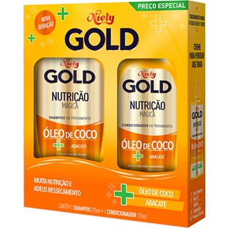 Kit Shampoo e Condicionador Niely Gold Nutrição Poderosa