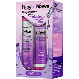 Kit Shampoo e Condicionador Novex+Vitay Harmonização Capilar 300ml