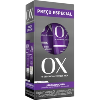 Kit Shampoo e Condicionador Ox Liso Duradouro