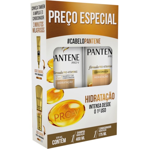 Kit Shampoo e Condicionador Pantene Hidratação