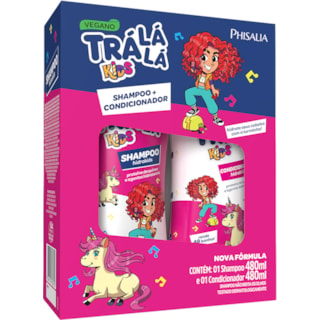 Kit Shampoo e Condicionador Trá Lá Lá Kids Hidrakids Rosa