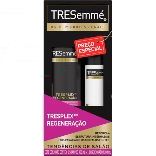 Kit Shampoo e Condicionador Tresemmé Tresplex Regeneração