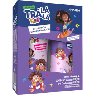 Kit Shampoo Trá Lá Lá Kids Cachos 480ml + Condicionador 480ml